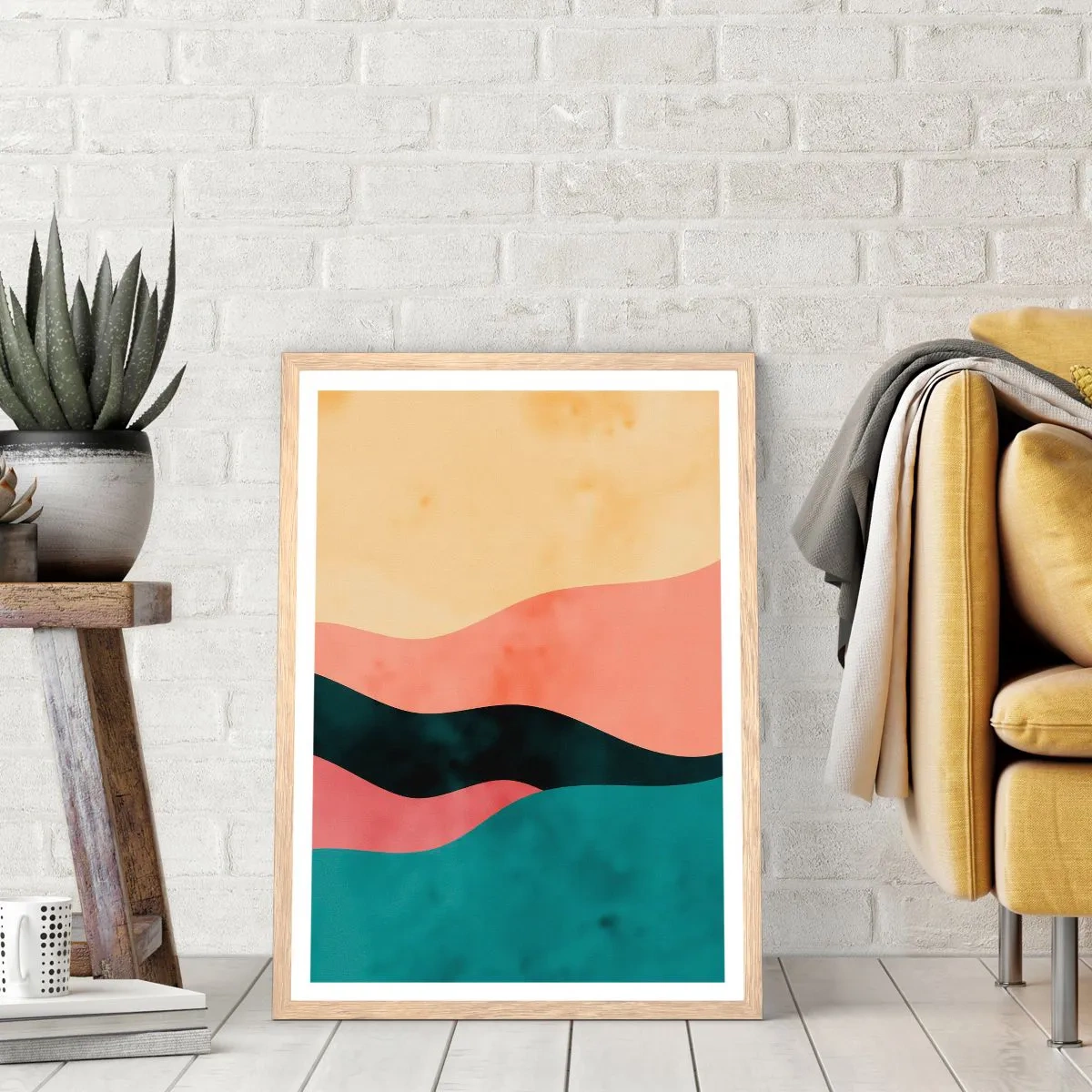 Affiche dans un chêne clair - Poster - Conformité non-conforme - 40x50 cm