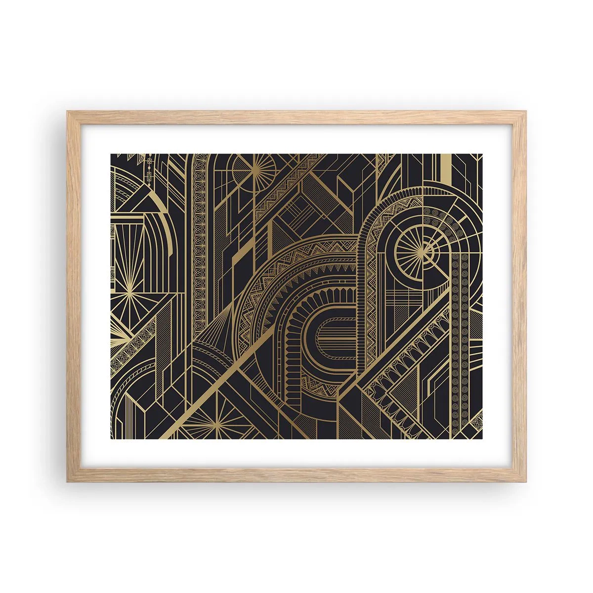 Affiche dans un chêne clair - Poster - Concept, idée, plan - 50x40 cm