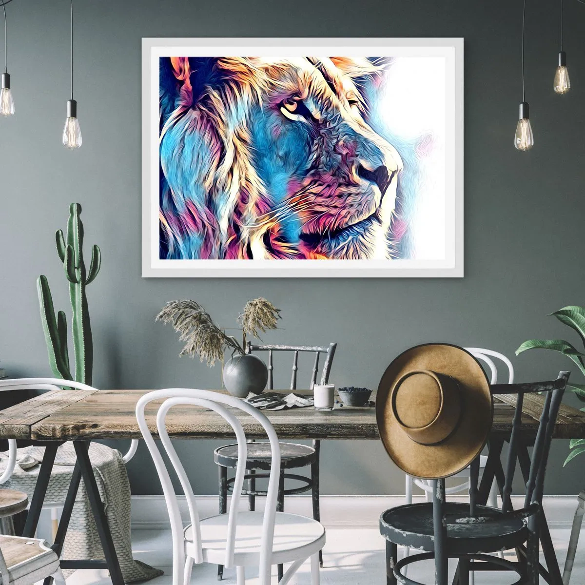 Affiche dans un cadre blanc - Poster - L'intelligence de la nature - 50x40 cm