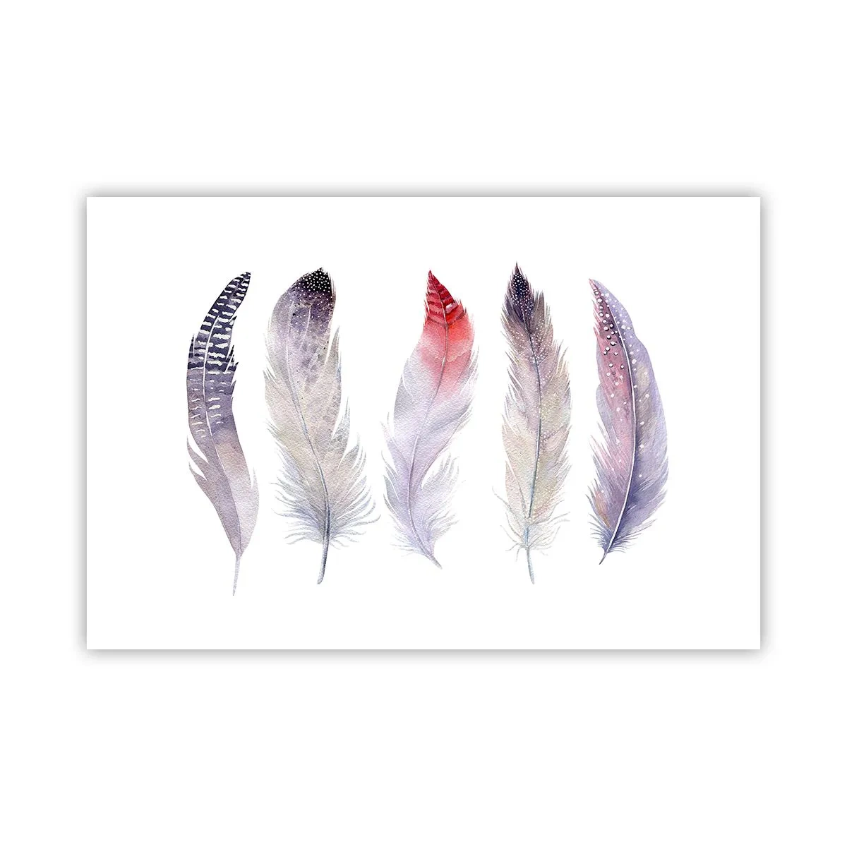 Affiche - Poster - Délicat comme un brouillard multicolore - 91x61 cm