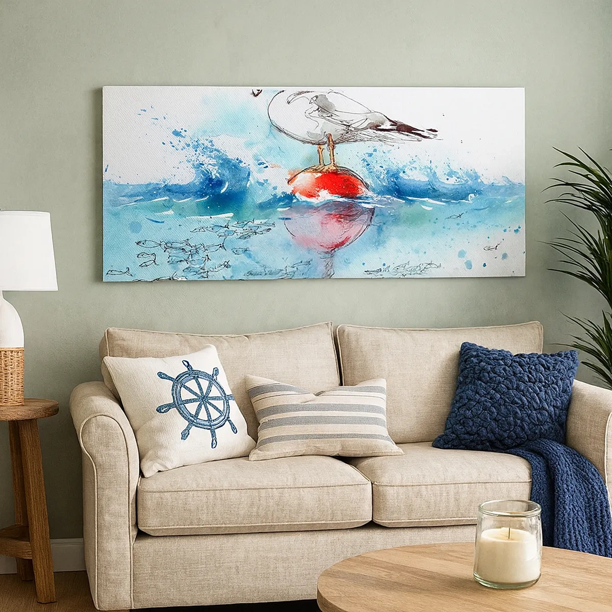 Impression sur toile - Image sur toile - Prise réussie - 30x30 cm