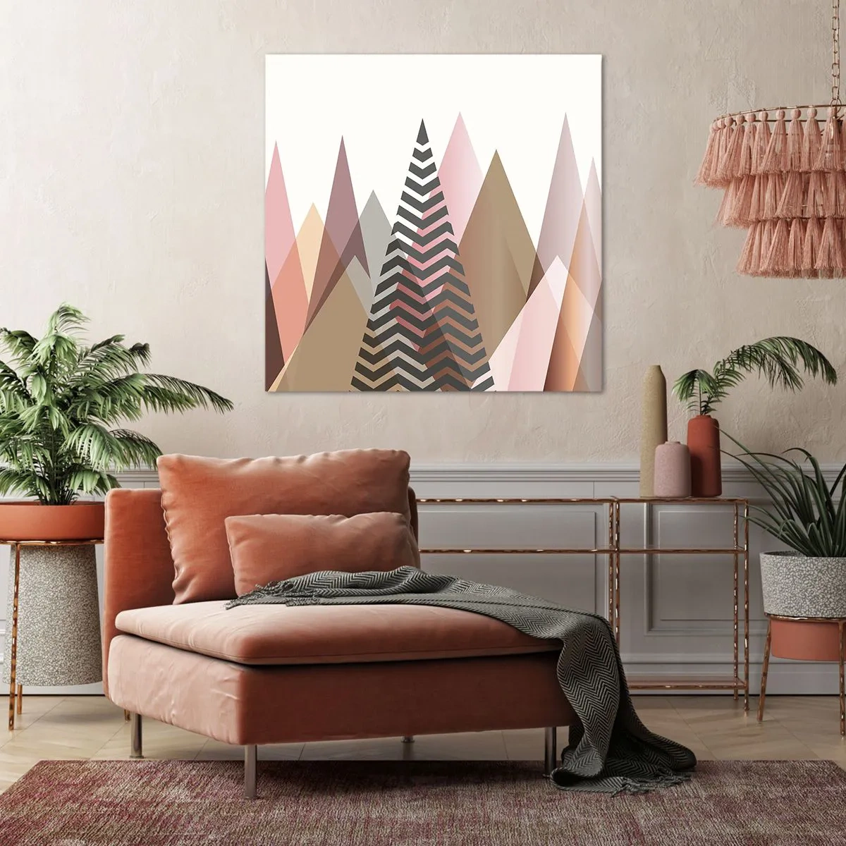 Impression sur toile - Image sur toile - Vue pyramidale - 70x70 cm