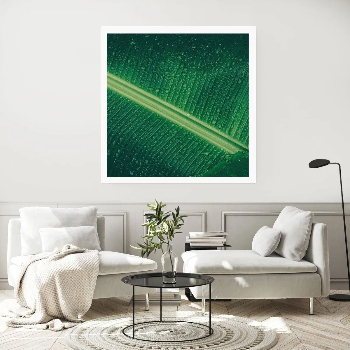 Affiche - Poster - Structure de vert - 50x50 cm