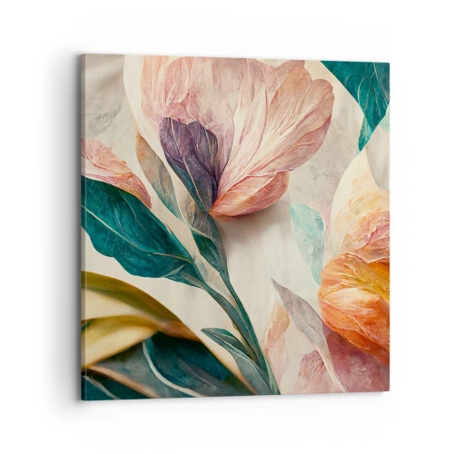 Impression sur toile - Image sur toile - Fleurs des îles du sud - 70x70 cm