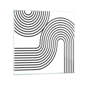 Impression sur verre - Image sur verre - En plein virage - 30x30 cm