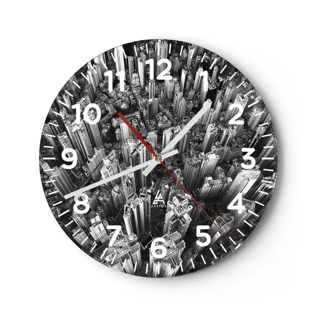 Horloge murale - Pendule murale - Toujours de plus en plus haut - 30x30 cm