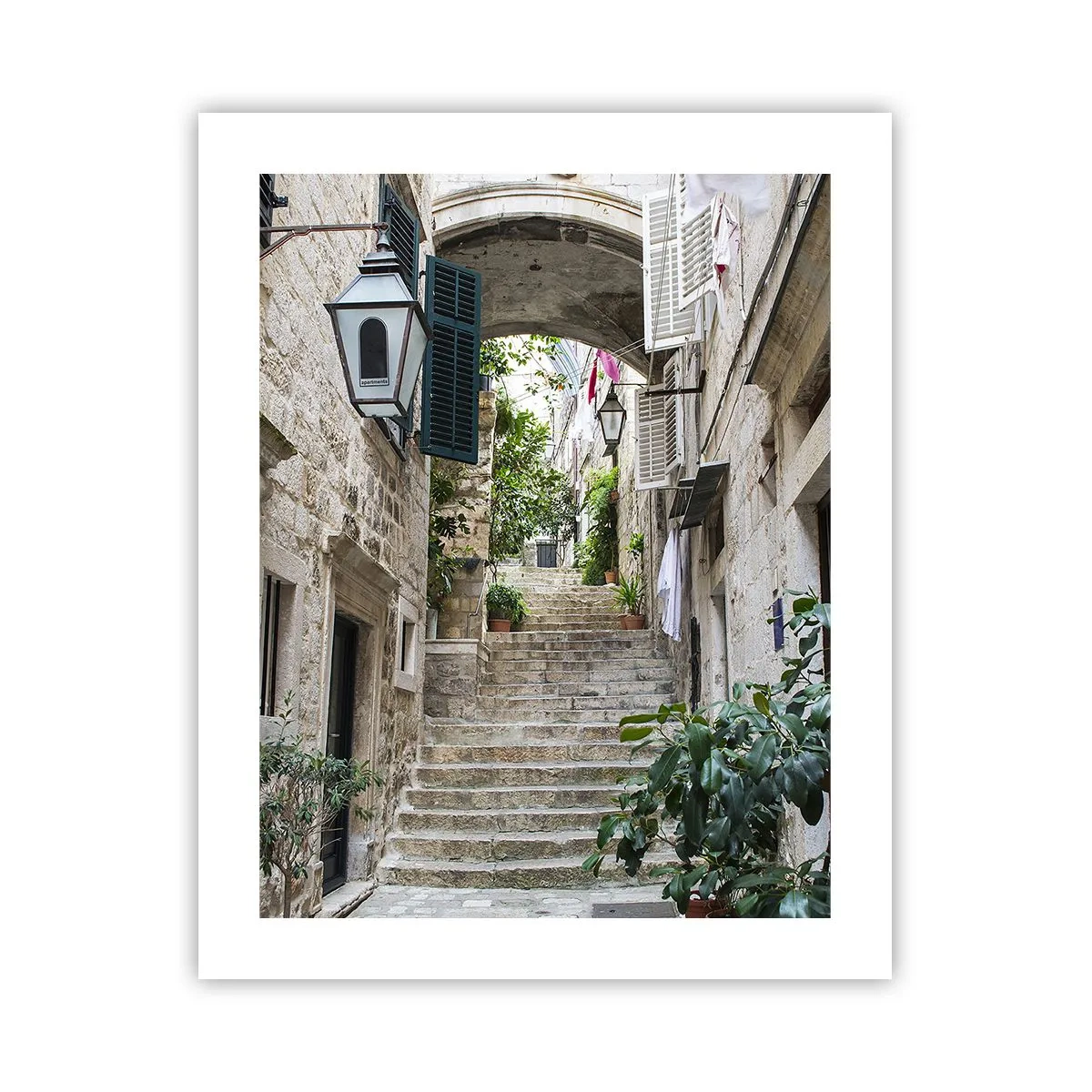 Affiche - Poster - Une charmante ruelle - 40x50 cm