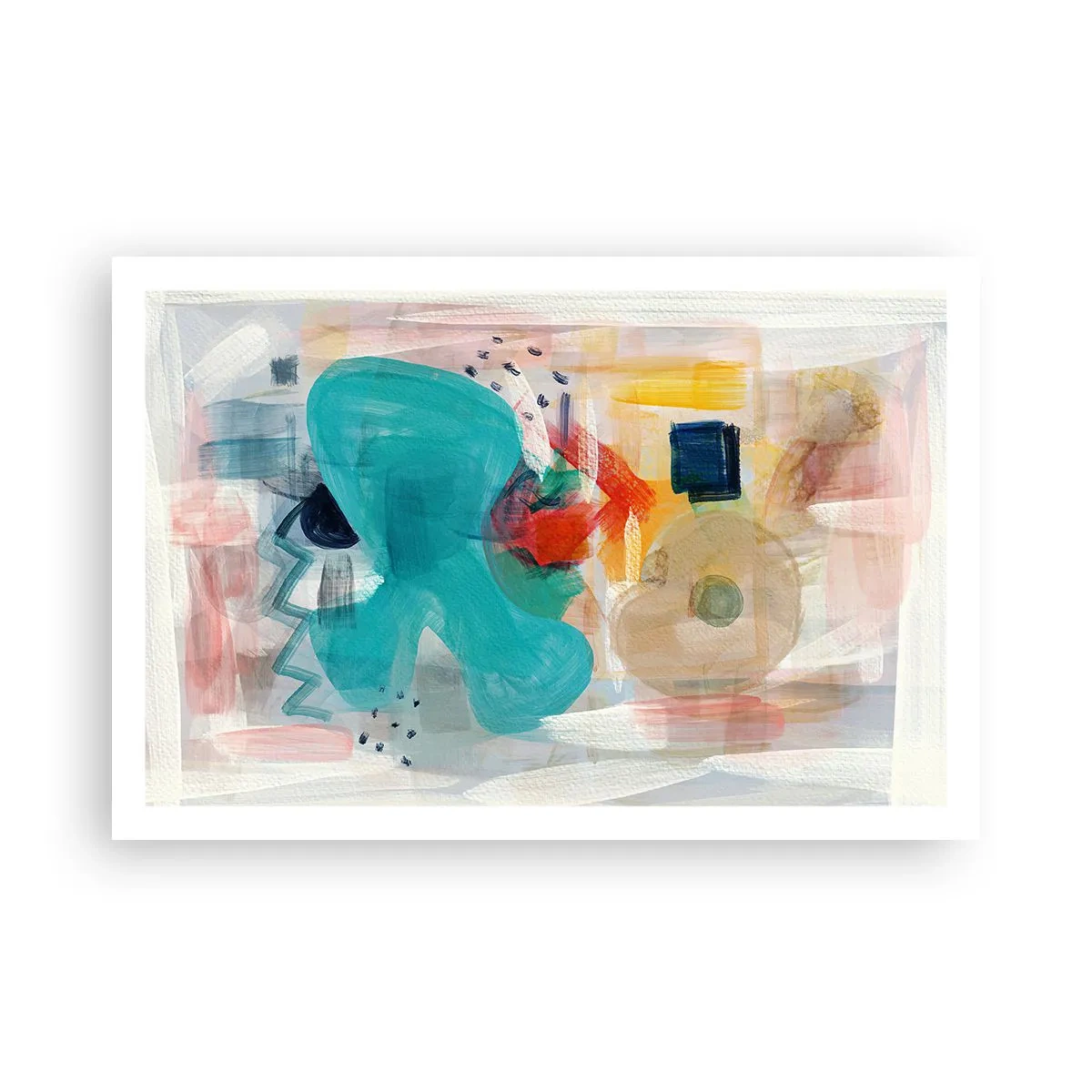 Affiche - Poster - Jeu de couleurs - 91x61 cm