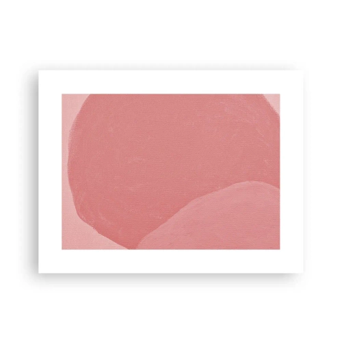 Affiche - Poster - Composition organique en rose - 40x30 cm