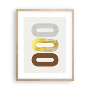 Affiche dans un chêne clair - Poster - Ooo! - 40x50 cm