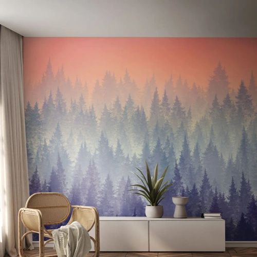 Papier Peint Photo Standard Eco - Haut, plus haut, vers le ciel - Abstraction, Forêt, Morceau - 300x210 cm