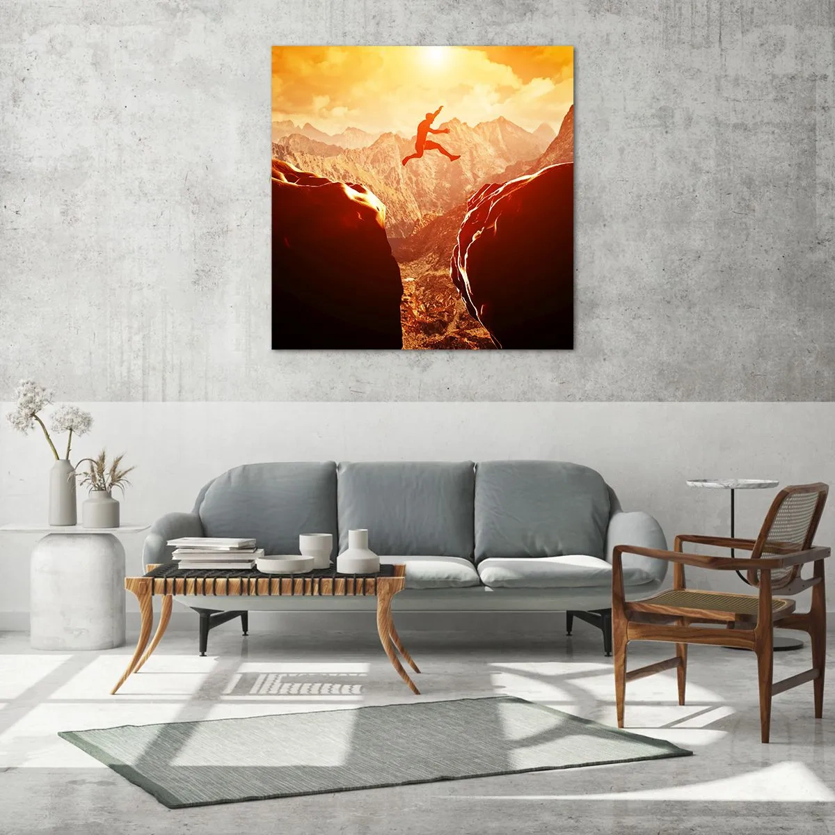 Impression sur verre - Image sur verre - Dépassement des limites - 40x40 cm