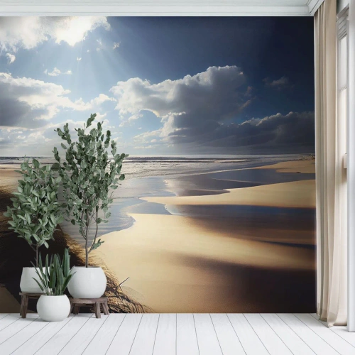 Papier Peint Autocollant Deluxe Sticker - Plage, plage sauvage - Plage, Mer, Dunes - 500x350 cm
