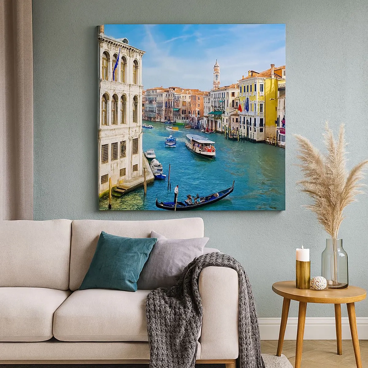 Impression sur toile - Image sur toile - Trafic de rue unique au monde - 30x30 cm