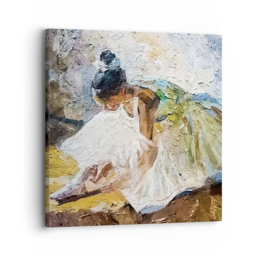 Impression sur toile - Image sur toile - D'après un tableau de Degas - 30x30 cm