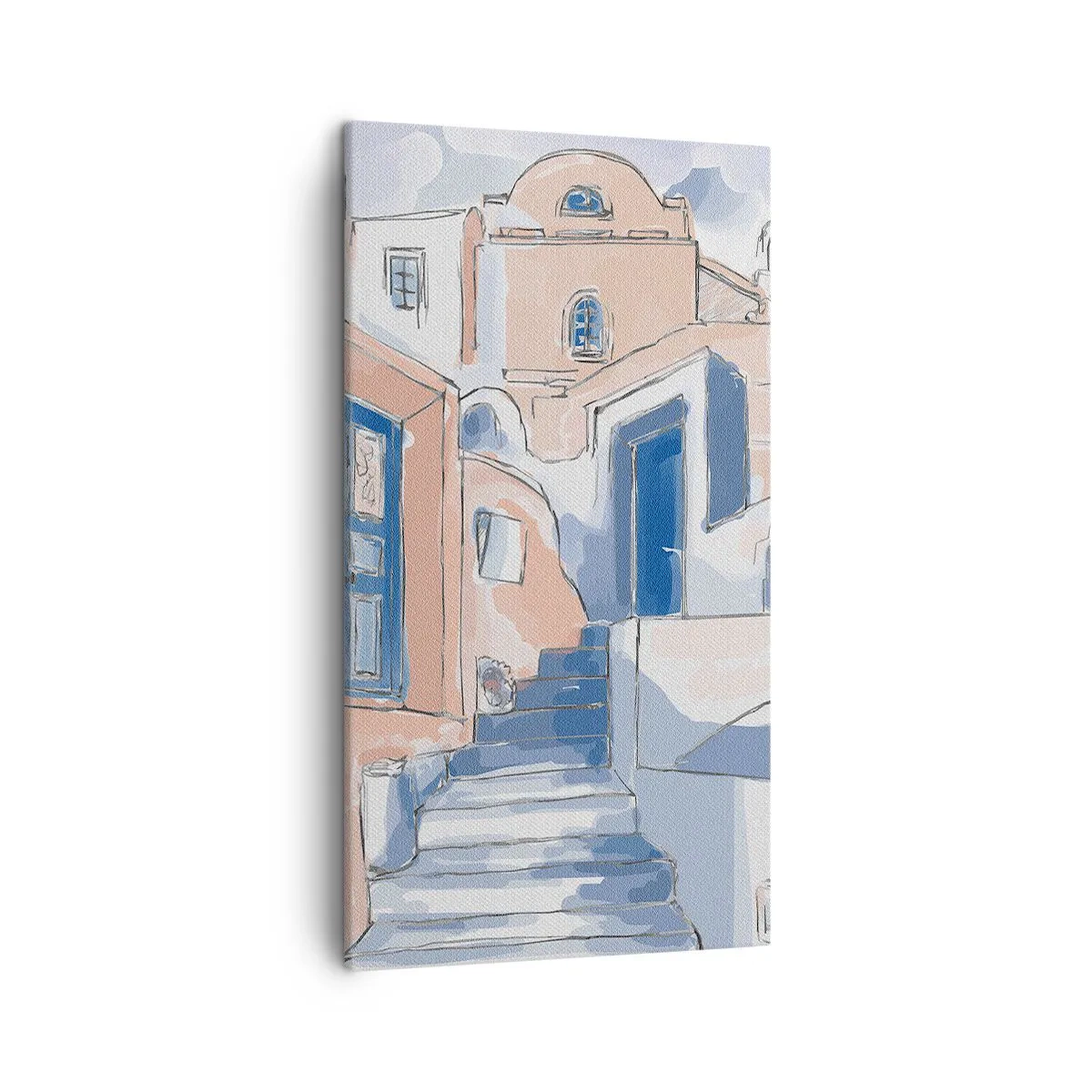 Impression sur toile - Image sur toile - Ville exotique - 45x80 cm