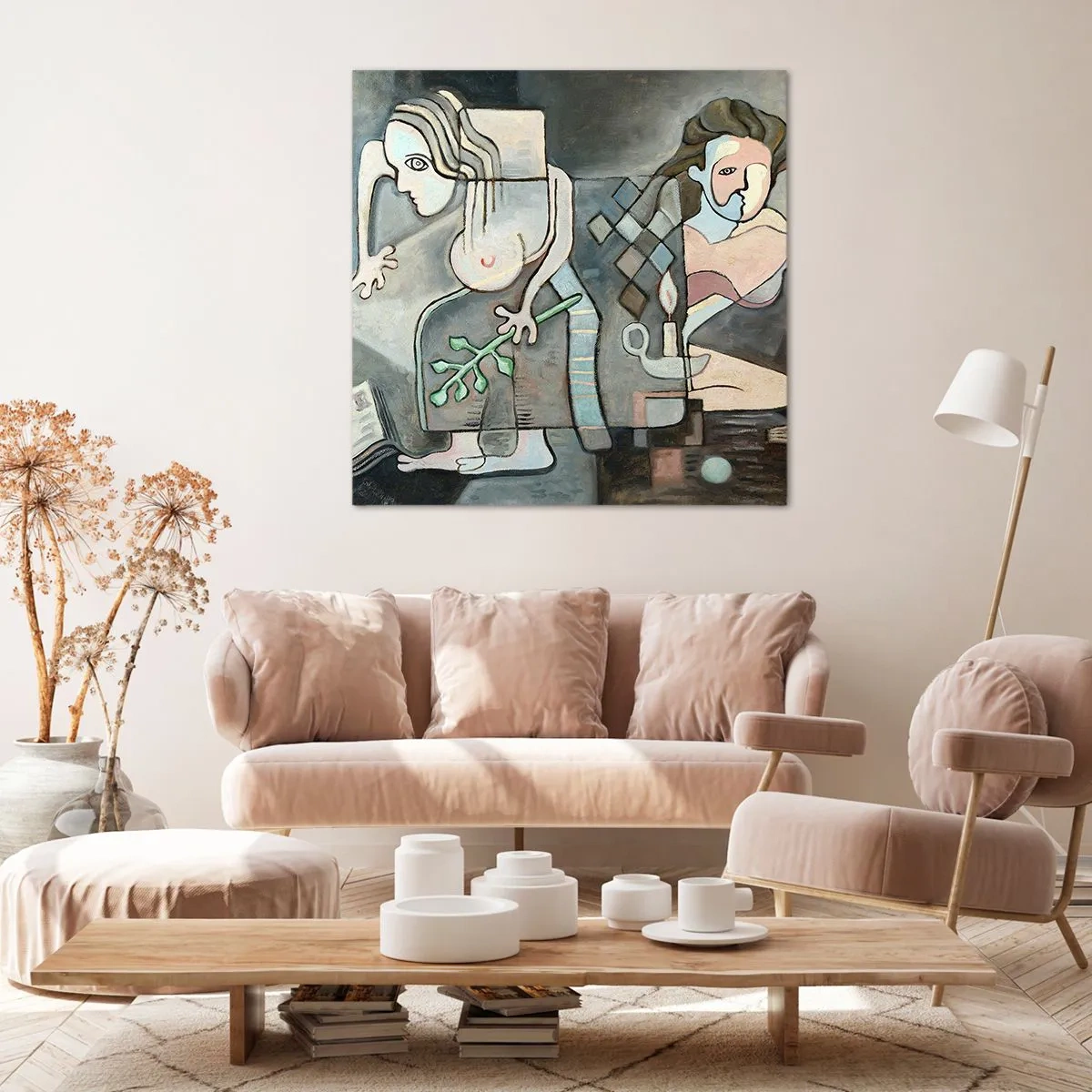 Impression sur toile - Image sur toile - Mosaïque d'esprit et de matière - 70x70 cm