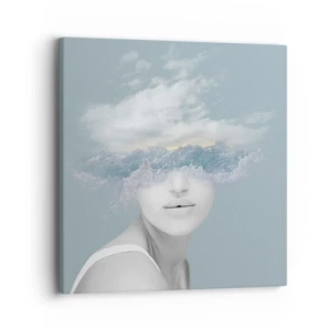 Impression sur toile - Image sur toile - La tête dans les nuages - 30x30 cm