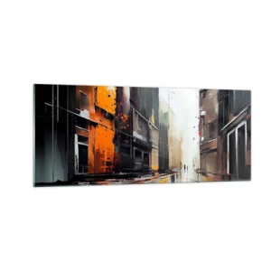 Impression sur verre - Image sur verre - Jour de pluie - 100x40 cm