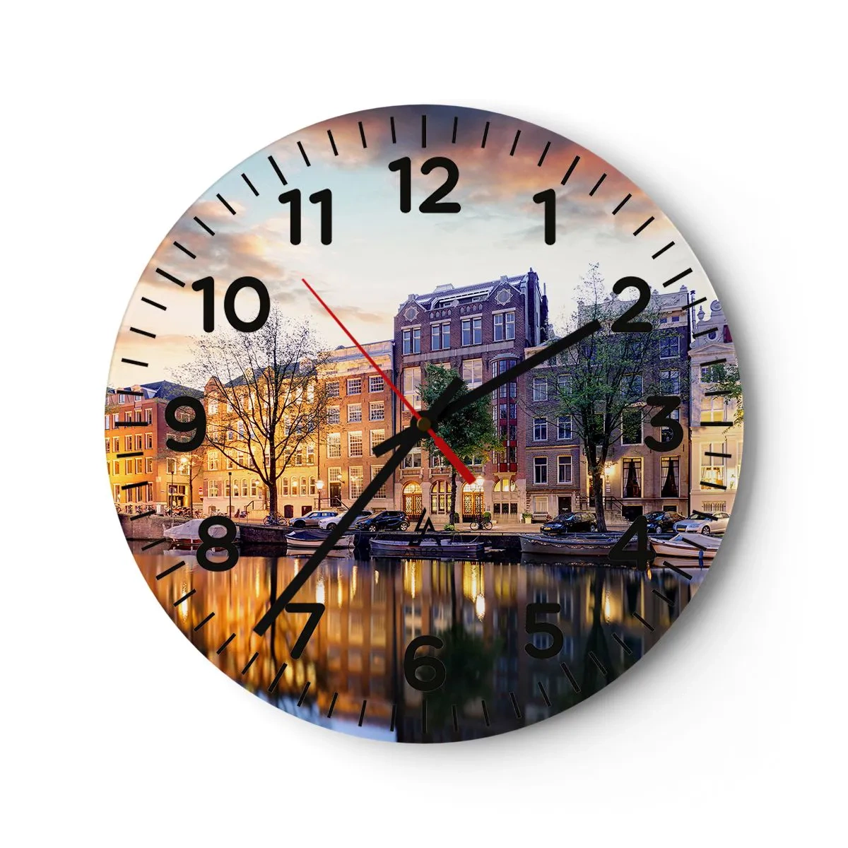 Horloge murale - Pendule murale - Beauté hollandaise sobre et sereine - 40x40 cm