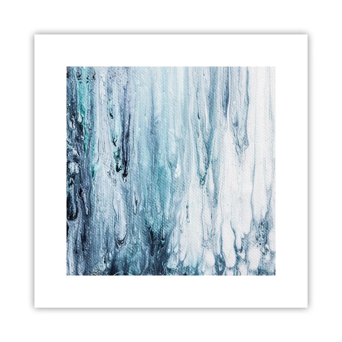 Affiche - Poster - Une glace bleue - 30x30 cm