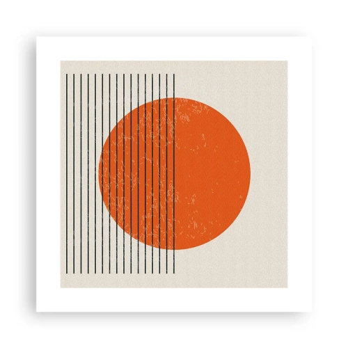 Affiche - Poster - Toujours le soleil - 40x40 cm