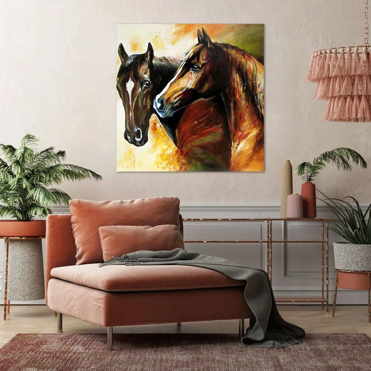 Impression sur toile - Image sur toile - Deux fois plus gracieux - 30x30 cm