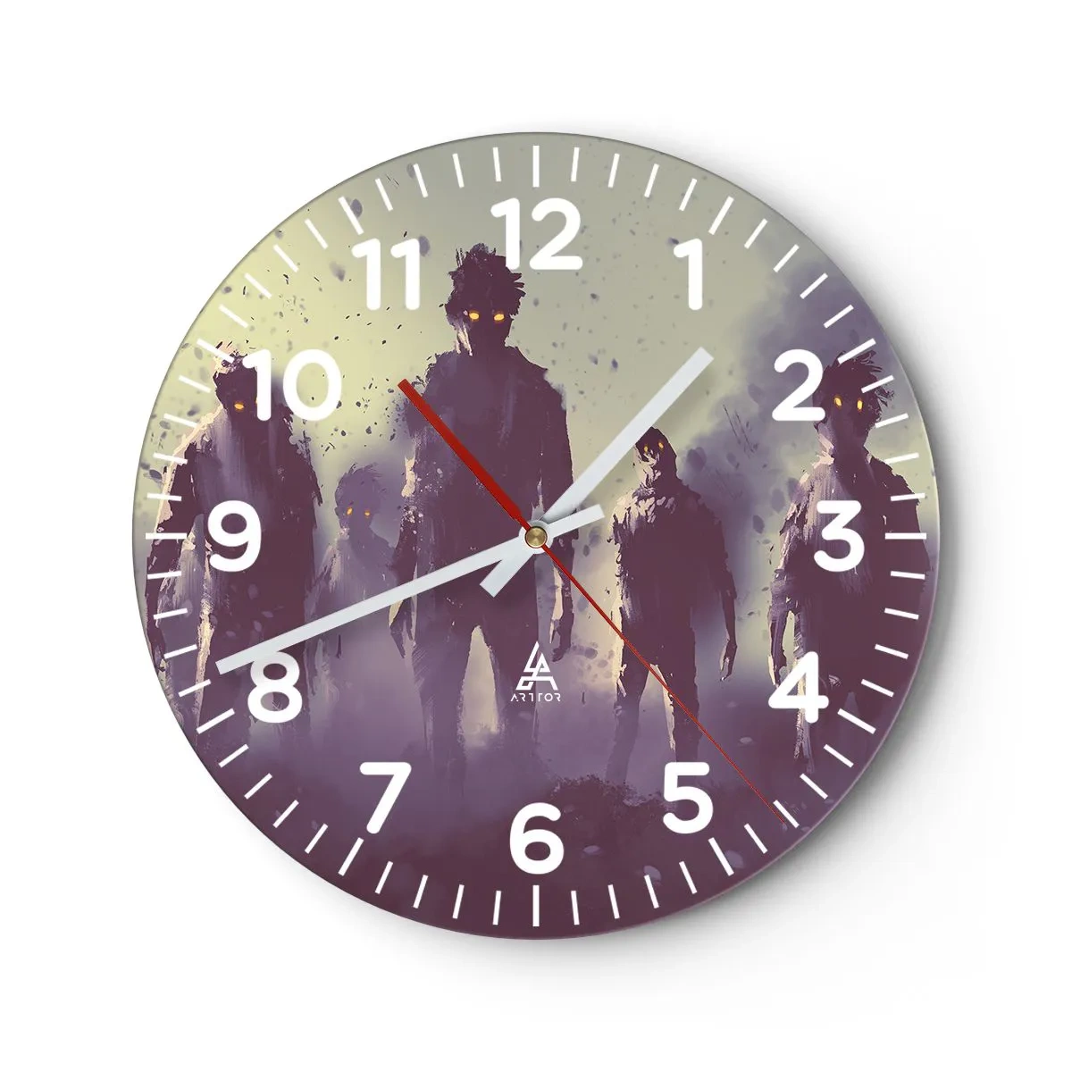 Horloge murale - Pendule murale - Fais attention! Ils arrivent - 40x40 cm