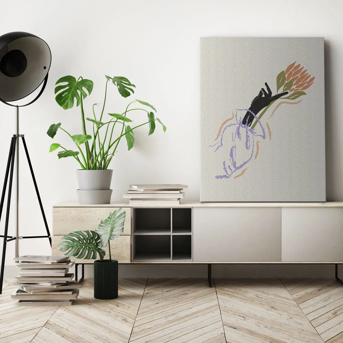 Impression sur toile - Image sur toile - Touche fraternelle - 45x80 cm