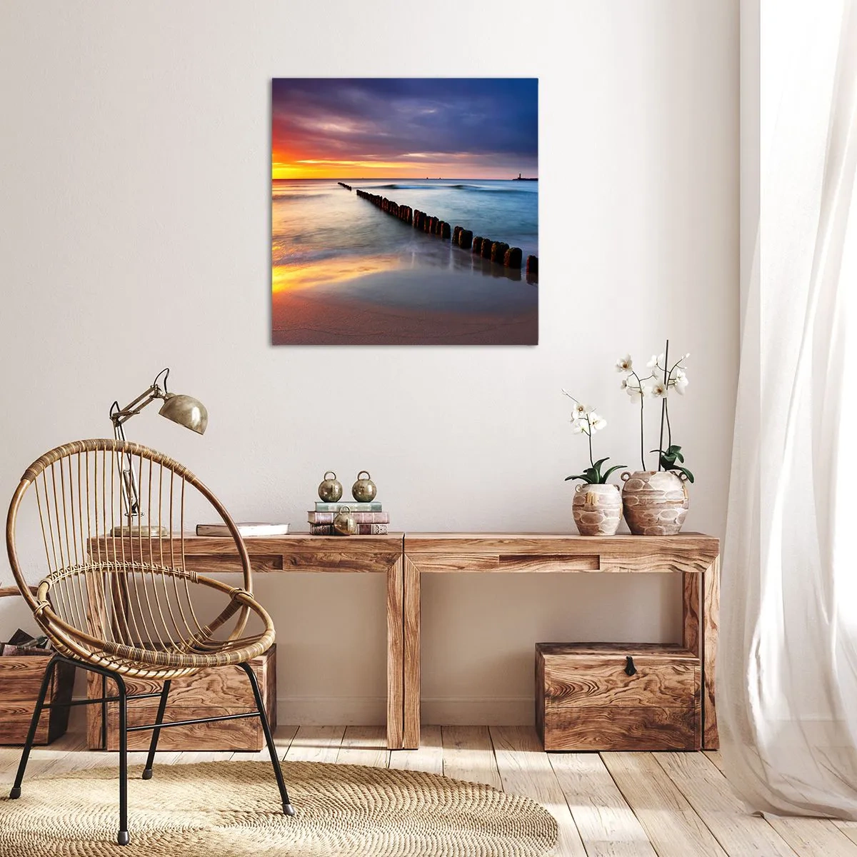 Impression sur toile - Image sur toile - Ecoute le silence - 40x40 cm