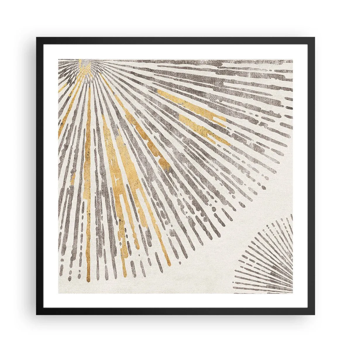 Affiche dans un cadre noir - Poster - La beauté du rayon - 60x60 cm