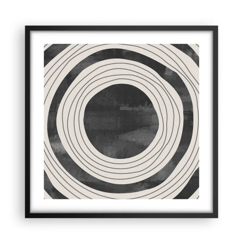 Affiche dans un cadre noir - Poster - Droit au but - 50x50 cm