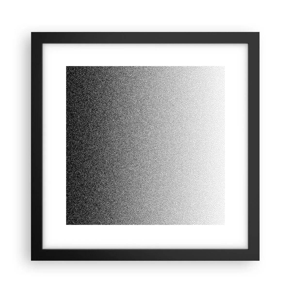 Affiche dans un cadre noir - Poster - Du coté de la lumière - 30x30 cm