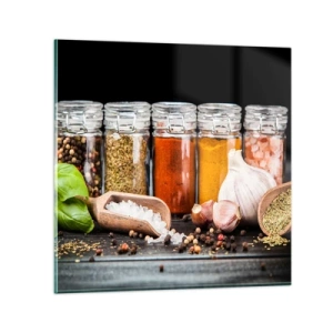 Impression sur verre - Image sur verre - Pour que la vie ait du goût - 60x60 cm