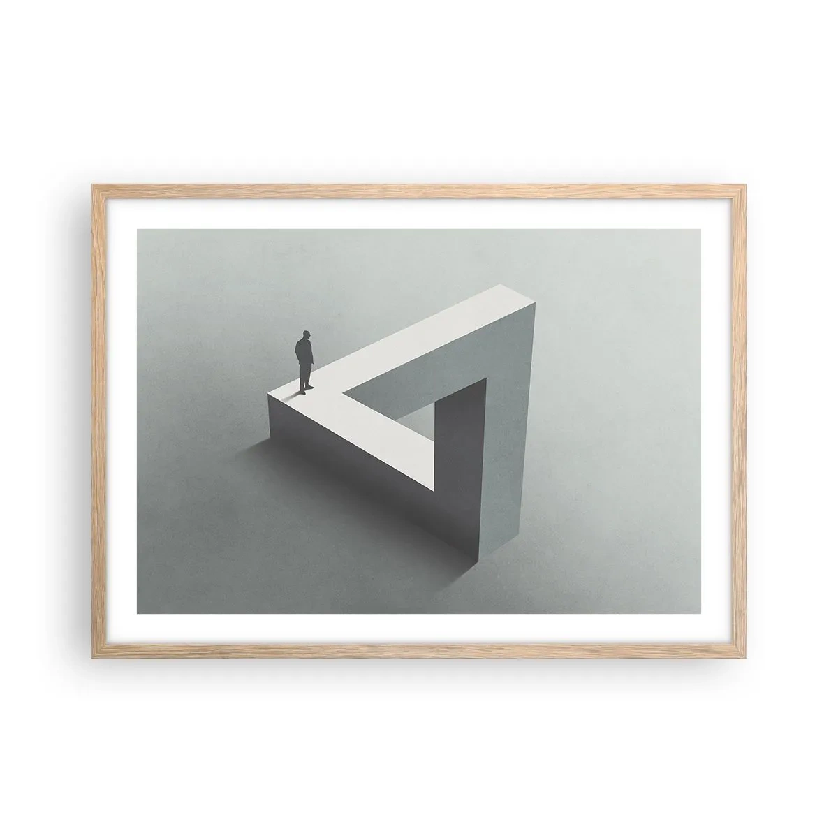 Affiche dans un chêne clair - Poster - Mais c'est possible - 70x50 cm