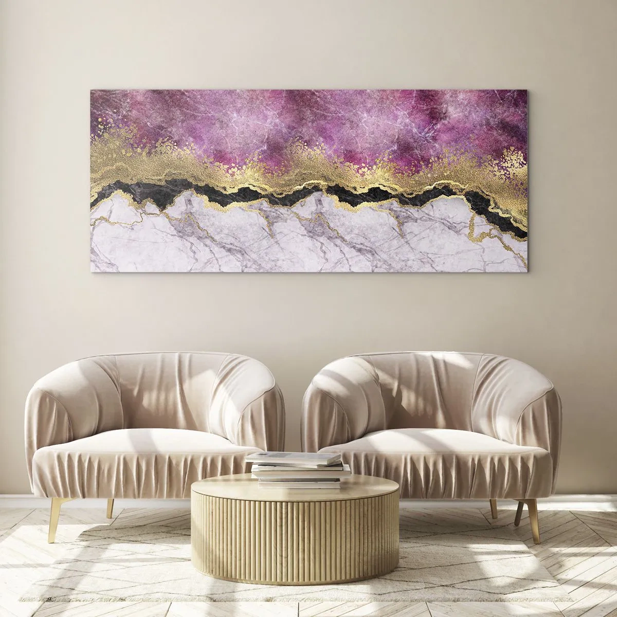 Impression sur verre - Image sur verre - À la frontière - 100x40 cm