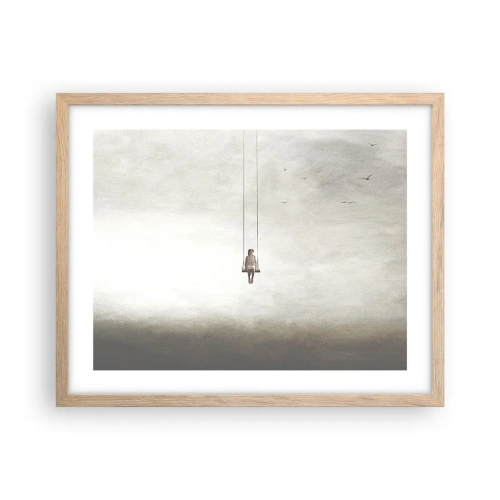 Affiche dans un chêne clair - Poster - Enfant en nous - 50x40 cm