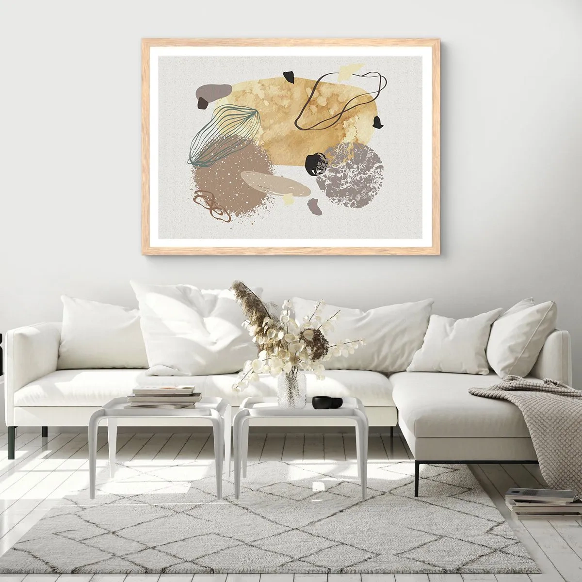 Affiche dans un chêne clair - Poster - Plumcologie appliquée - 70x50 cm