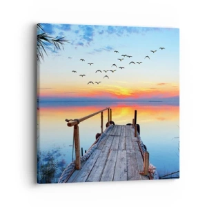 Impression sur toile - Image sur toile - Il est temps de rentrer... - 40x40 cm