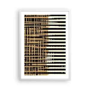 Affiche dans un cadre blanc - Poster - Abstraction architecturale - 50x70 cm