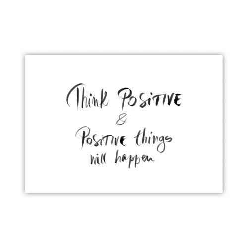 Affiche - Poster - Lettrage inspirant en noir sur fond blanc - 100x70cm - Comment vivre? - Décoration murale moderne pour le salon et la chambre ARTTOR