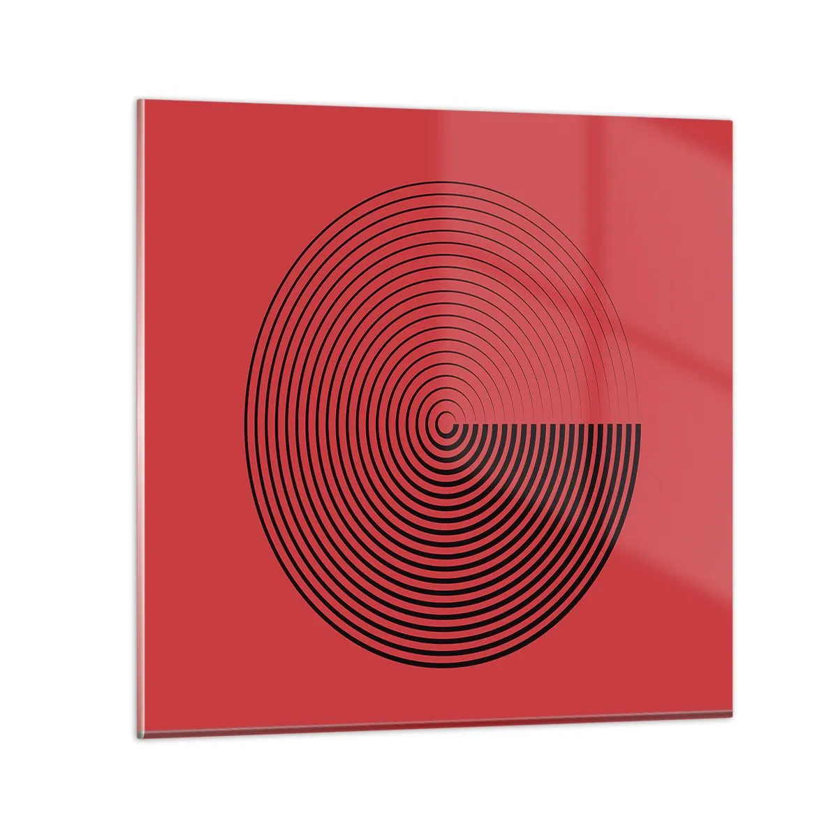 Impression sur verre - Image sur verre - Mouvement circulaire - 30x30 cm