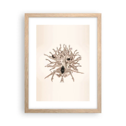 Affiche dans un chêne clair - Poster - S'épanouir en danse - 30x40 cm