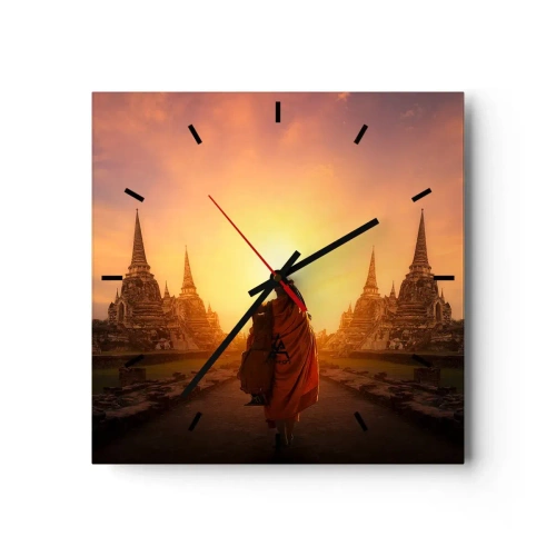 Horloge murale - Pendule murale - En paix pour l'éternité - 40x40 cm