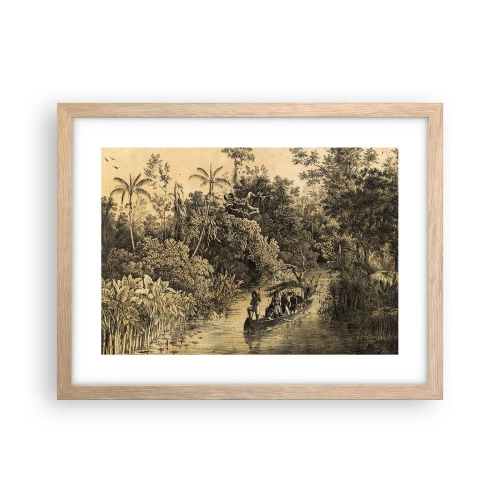 Affiche dans un chêne clair - Poster - Expédition à la source - 40x30 cm