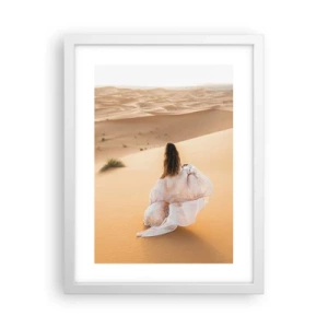 Affiche dans un cadre blanc - Poster - Evasion vers la liberté - 30x40 cm