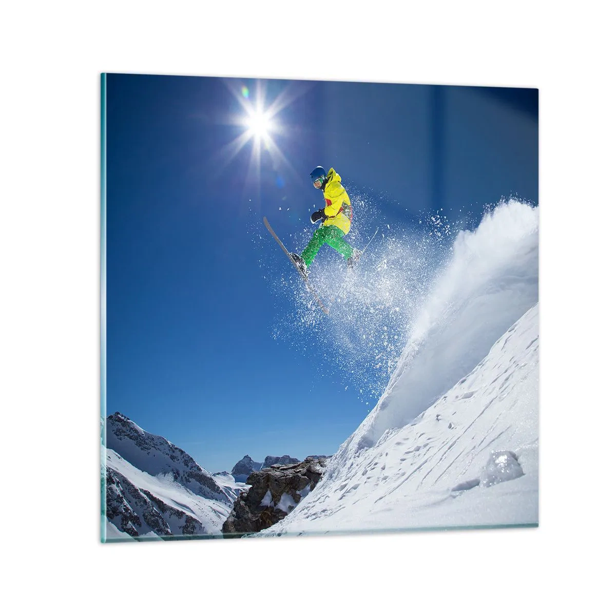 Impression sur verre - Image sur verre - Danse avec les montagnes - 50x50 cm