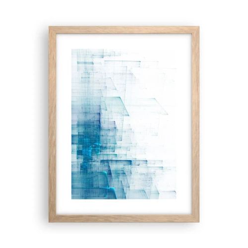 Affiche dans un chêne clair - Poster - Comment l’espace s’est formé - 30x40 cm