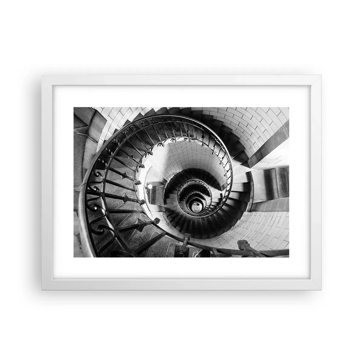 Affiche dans un cadre blanc - Poster - De plus en plus haut - 40x30 cm