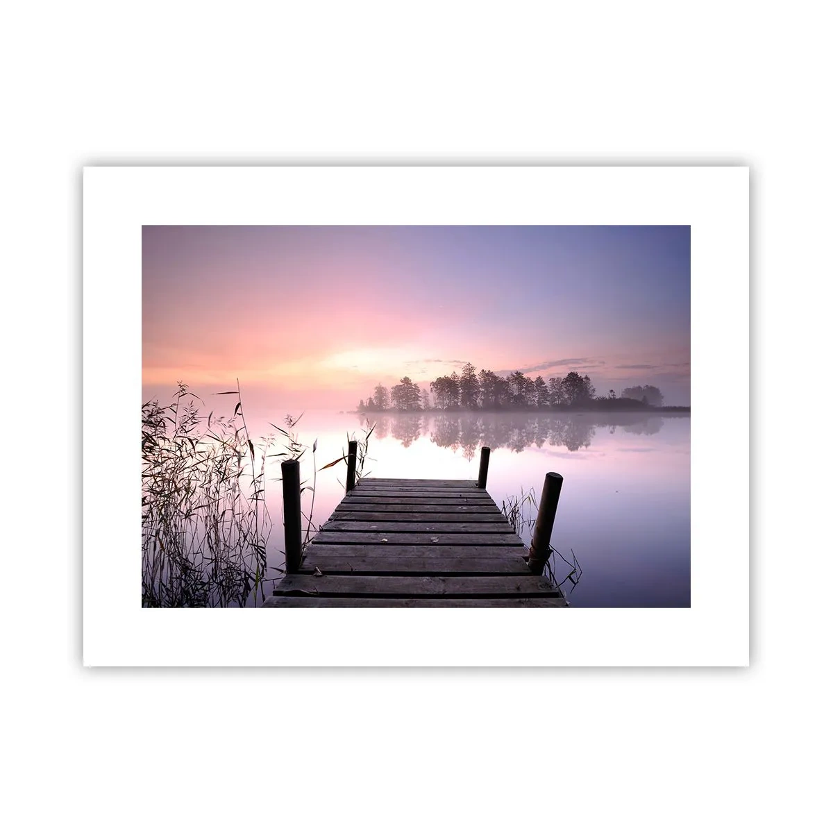 Affiche - Poster - De la brume lilas… - 40x30 cm